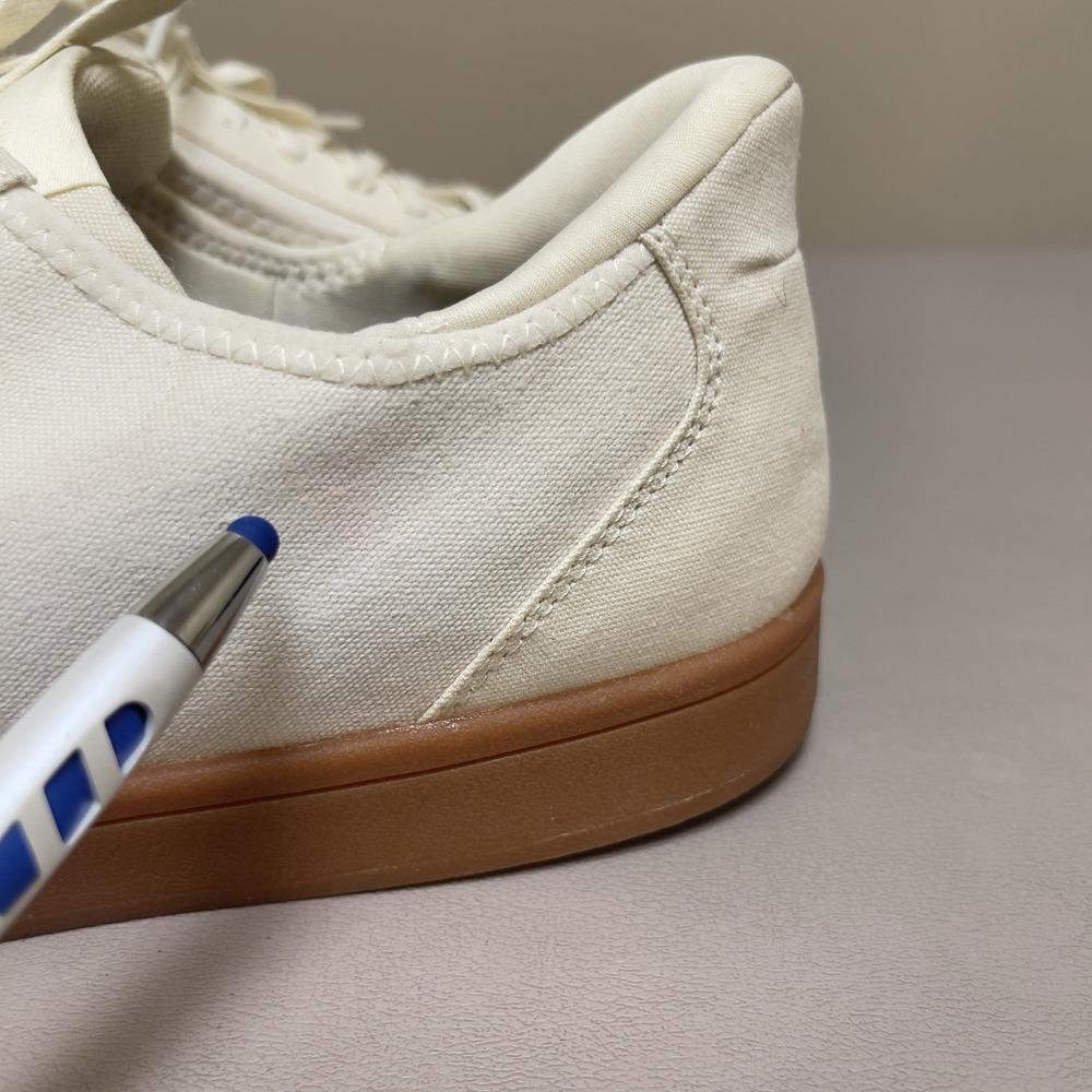 Kizik Irving Shoes Men 11.5 Wide Beige Canvas Hands Free Lace Up Walking Sneaker - Picture 12 of 14